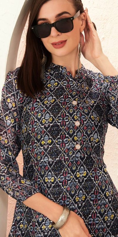 INLI BLOSSOM 2.0 Black Georgette print Gown Perfect for Wedding, Party, Ganesh Chaturthi, Bridal Wear, Durga Puja – . Get it for ₹1499. Delivery 4-6 Days | Gowns, Bollywood Gowns, Creative Gowns, Designer Gowns, Embroidered Gowns, Party Wear Gowns