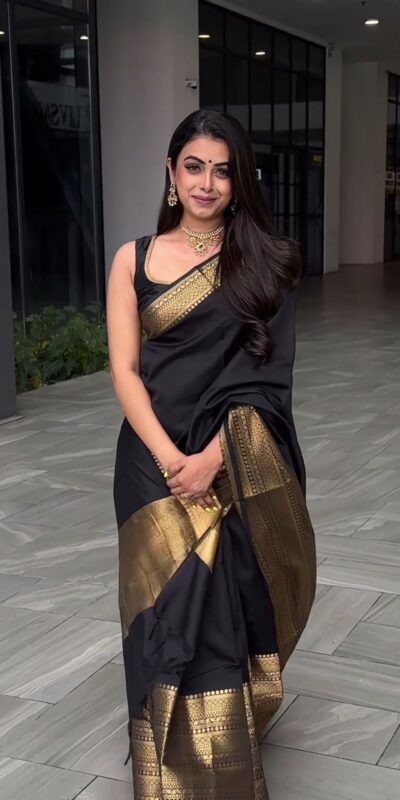 KP 5095 Black Color Jacquard With Designer Work All Over Saree . Exclusive Offer ₹1344. Delivery 4-6 Working Days. Shop now. | Sarees, Bollywood Sarees, Creative Sarees, Designer Sarees, Embroidered Sarees, Ethnic Saree, Modern Digital sarees, Party Wear Sarees