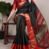 YNF 7405 Black Poly Cotton With Zari Work Saree . Wedding, Party, Festive, Events Now at just ₹1449. Delivery 4-6 Working Days. Shop now. | Sarees, Bollywood Sarees, Creative Sarees, Designer Sarees, Embroidered Sarees, Ethnic Saree, Modern Digital sarees, Party Wear Sarees