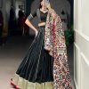 LNB 1658 Black Pure Chanderi with Zari Work & Gotta Patti Work Lehenga Choli . Introductory Price ₹3199. Delivery 4-6 Working Days. Shop now. | Lehenga, Bollywood Lehenga, Creative Lehenga, Designer Lehenga, Embroidered Lehenga, Party Wear Lehenga