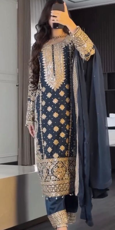 SR 1654 Maroon in Faux Georgette With Heavy Embroidery Sequence Work Wedding, Party, Festive, Events Special 4-6 Working Days At 2599/- Only | Jump Suits, Salwar suit, Designer Suits, Casual Suits, Creative suits, Palazzo Suits, Party Wear Suits, Patiala Suits, Straight Suits
