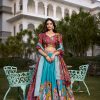 LNB 1231 Firozi Dola Silk Jacquard Silk Kalamkari Print & Zari Work Lehenga Choli in Best Price ₹1899. Delivery 4-6 Working Days. Shop now. | Lehenga, Bollywood Lehenga, Creative Lehenga, Designer Lehenga, Embroidered Lehenga, Party Wear Lehenga