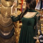 Green Faux Georgette Embroidery Gown