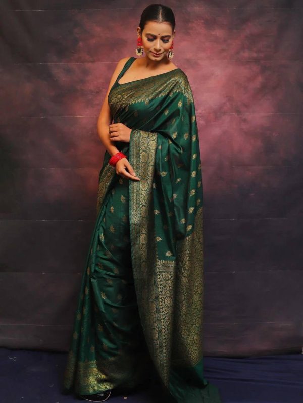 KP 6010 Green Soft Lichi Silk Jacquard Saree Perfect for Wedding, Party, Traditional Day, Family Gatherings, Sangeet . Grab it for ₹1349. Delivery 4-6 W | Sarees, Bollywood Sarees, Creative Sarees, Designer Sarees, Embroidered Sarees, Ethnic Saree, Modern Digital sarees, Party Wear Sarees