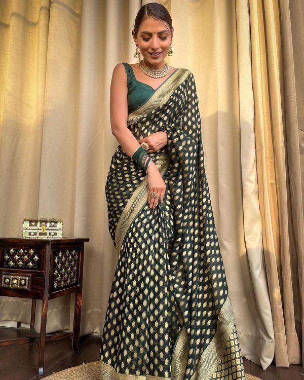 KP 5083 Green Soft Lichi Silk Perfect for Wedding, Party, Family Gatherings, Sangeet, Diwali Cloth. Saree. Get it for ₹1399. Delivery 4-6 Working Days. | Sarees, Bollywood Sarees, Creative Sarees, Designer Sarees, Embroidered Sarees, Ethnic Saree, Modern Digital sarees, Party Wear Sarees