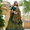 LNB 1219 Green Tasar Silk With Gotta Patti Work & Kalamkari Print Lehenga Choli . Best Price ₹2449. Delivery 4-6 Working Days. Shop now. | Lehenga, Bollywood Lehenga, Creative Lehenga, Designer Lehenga, Embroidered Lehenga, Party Wear Lehenga