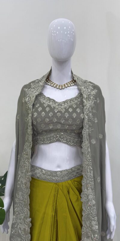 RTC 6493 Grey American Crep With Designer Work Dhoti Suit. Wedding, Party, Festive, Events Festive Deal ₹2149. Delivery 4-6 Working Days. Shop now. | Jump Suits, Tops & Bottoms, Track Suits, Trendy Wear, Salwar suit, Designer Suits, Casual Suits, Creative suits, Palazzo Suits, Party Wear Suits, Patiala Suits, Straight Suits