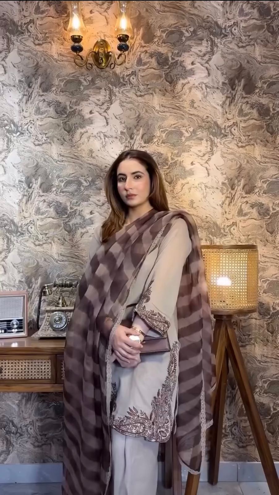 Grey Fox Georgette With Thread Work Salwar Suit - Image 7