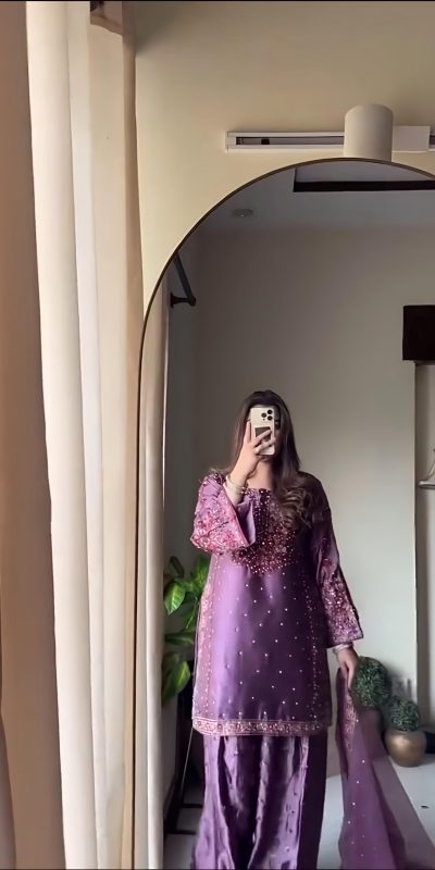 NSR 849 Lavender Chinnon Silk Salwar Suit Perfect for Wedding, Party, Baisakhi, Anniversary, Housewarming . Available at ₹1999 only. Delivery 4-6 | Jump Suits, Salwar suit, Designer Suits, Casual Suits, Creative suits, Palazzo Suits, Party Wear Suits, Patiala Suits, Straight Suits