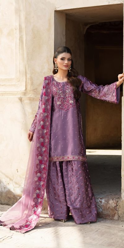 NSR 849 Lavender Chinnon Silk Salwar Suit Perfect for Wedding, Party, Baisakhi, Anniversary, Housewarming . Available at ₹1999 only. Delivery 4-6 | Jump Suits, Salwar suit, Designer Suits, Casual Suits, Creative suits, Palazzo Suits, Party Wear Suits, Patiala Suits, Straight Suits