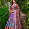 LNB 1222 Lavender Dola Silk With Kalamkari Print & Zari Work Lehenga Choli . Grab it for ₹1899. Delivery 4-6 Working Days. Shop now. | Lehenga, Bollywood Lehenga, Creative Lehenga, Designer Lehenga, Embroidered Lehenga, Party Wear Lehenga