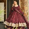 SSR 521 Maroon Crunchy Silk Embroidery Work Salwar Suit Wedding, Party, Festive, Events, Navratri Garba, Anniversary, Haldi,Best Price ₹2449. | Jump Suits, Salwar suit, Designer Suits, Casual Suits, Creative suits, Palazzo Suits, Party Wear Suits, Patiala Suits, Straight Suits