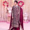 SRK 5297 Maroon Heavy Faux Georgette With Chain Stitch Embroidery Sequence Work Salwar Suit Wedding, Party, Festive, Events, 4-6 Working Days At 2399 | Jump Suits, Salwar suit, Designer Suits, Casual Suits, Creative suits, Palazzo Suits, Party Wear Suits, Patiala Suits, Straight Suits