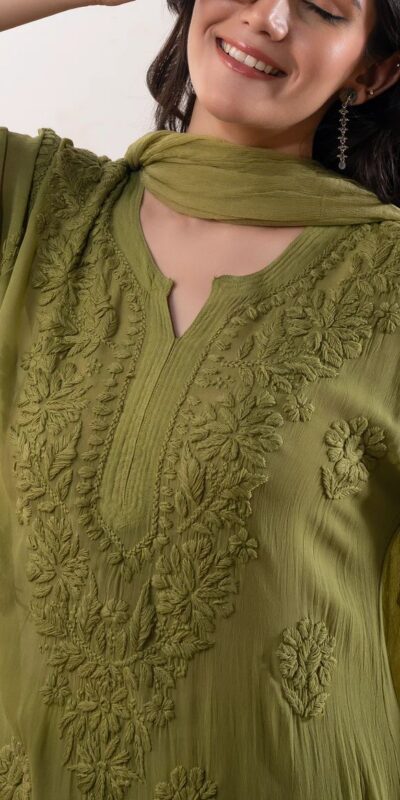 BE 394 Mehandi Georgette with Embroidery Work & Lace Work Salwar Suit . Available at ₹1849 only. Delivery 4-6 Working Days. Shop now. | Jump Suits, Tops & Bottoms, Track Suits, Trendy Wear, Salwar suit, Designer Suits, Casual Suits, Creative suits, Palazzo Suits, Party Wear Suits, Patiala Suits, Straight Suits