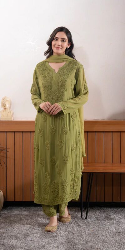 BE 394 Mehandi Georgette with Embroidery Work & Lace Work Salwar Suit . Available at ₹1849 only. Delivery 4-6 Working Days. Shop now. | Jump Suits, Tops & Bottoms, Track Suits, Trendy Wear, Salwar suit, Designer Suits, Casual Suits, Creative suits, Palazzo Suits, Party Wear Suits, Patiala Suits, Straight Suits