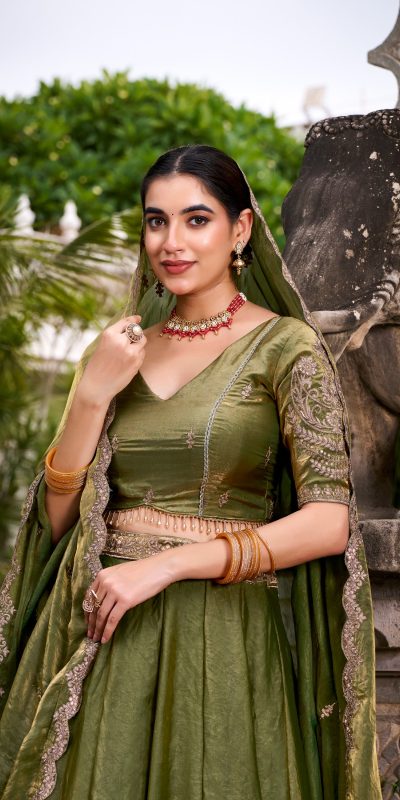 LNB 1440 Mehendi Fendi Sequins Work & Embroidery Work Lehenga Choli in . Introductory Price ₹2999. Delivery 4-6 Working Days. Shop now. | Lehenga, Bollywood Lehenga, Creative Lehenga, Designer Lehenga, Embroidered Lehenga, Party Wear Lehenga