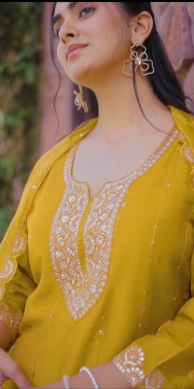 DC 106 Mustard Havy Pure Chinon Salwar Suit Perfect for Wedding, Party, Haldi, Onam, Baisakhi – . Festive Deal ₹1799. Delivery 4-6 Working Days. | Jump Suits, Tops & Bottoms, Track Suits, Trendy Wear, Salwar suit, Designer Suits, Casual Suits, Creative suits, Palazzo Suits, Party Wear Suits, Patiala Suits, Straight Suits