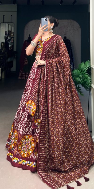 LNB 1743 Mustard Tussar Silk Gamthi Work & Mirror Work Lehenga Choli in . Available at ₹3099 only. Delivery 4-6 Working Days. Shop now. | Lehenga, Bollywood Lehenga, Creative Lehenga, Designer Lehenga, Embroidered Lehenga, Party Wear Lehenga