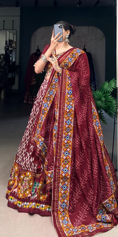 LNB 1743 Mustard Tussar Silk Gamthi Work & Mirror Work Lehenga Choli in . Available at ₹3099 only. Delivery 4-6 Working Days. Shop now. | Lehenga, Bollywood Lehenga, Creative Lehenga, Designer Lehenga, Embroidered Lehenga, Party Wear Lehenga