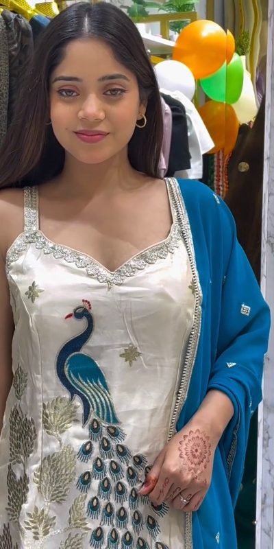 LG 1994 Off White Color French Crape Embroidery Work Salwar Suit Casual, Wedding, Festive, Events . Expected Delivery  4-6 Working Days @1999/- only      | Jump Suits, Salwar suit, Designer Suits, Casual Suits, Creative suits, Palazzo Suits, Party Wear Suits, Patiala Suits, Straight Suits