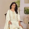 Off White Rayon Lace Embroidery Work Salwar Suit