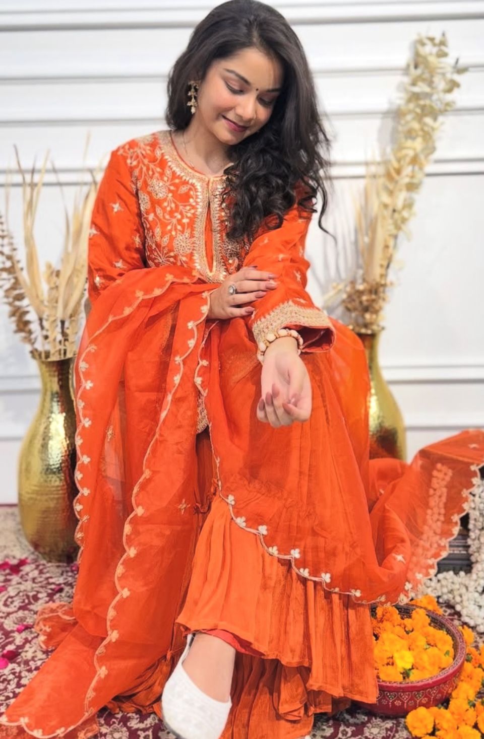 VLM 259 Orange Chinon Silk with Lace Work & Embroidery Work Salwar Suit . Special Price ₹1749. Delivery 4-6 Working Days. Shop now. | Jump Suits, Salwar suit, Designer Suits, Casual Suits, Creative suits, Palazzo Suits, Party Wear Suits, Patiala Suits, Straight Suits
