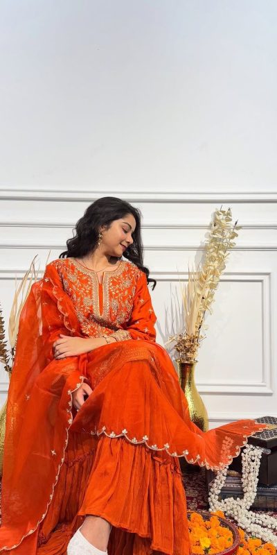 VLM 259 Orange Chinon Silk with Lace Work & Embroidery Work Salwar Suit . Special Price ₹1749. Delivery 4-6 Working Days. Shop now. | Jump Suits, Salwar suit, Designer Suits, Casual Suits, Creative suits, Palazzo Suits, Party Wear Suits, Patiala Suits, Straight Suits