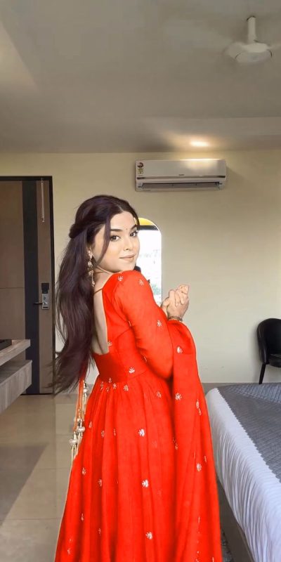 RTC 5924 Orange Georgette Thread With Sequence Gown Perfect for Wedding, Party, Reception, Holi, Eid . Available at ₹1999 only. Delivery 4-6 Working Days. | Gowns, Bollywood Gowns, Creative Gowns, Designer Gowns, Embroidered Gowns, Party Wear Gowns