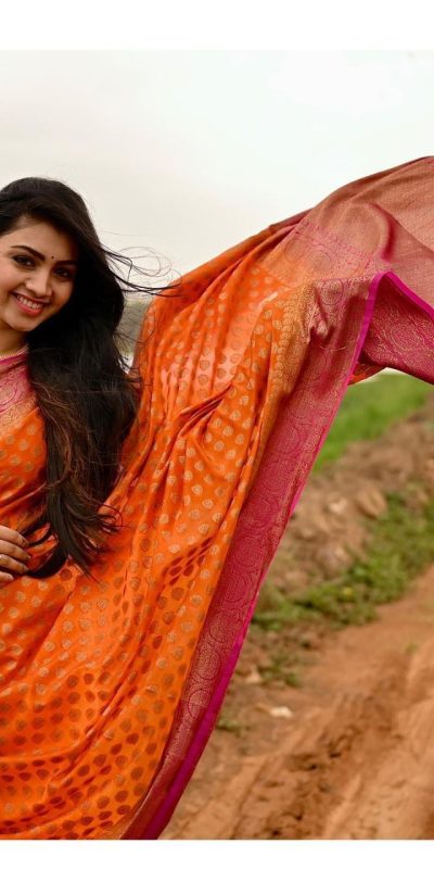 KP 3079 Orange Color Soft Lichi Silk Cloth Rich Pallu All Over Saree Events Casual, Wedding, Festive, Events . Expected Delivery  4-6 Working Days @1449/- | Sarees, Bollywood Sarees, Creative Sarees, Designer Sarees, Embroidered Sarees, Ethnic Saree, Modern Digital sarees, Party Wear Sarees