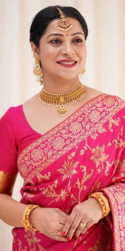 KP 4077 Pink Soft Lichi Silk Saree Perfect for Wedding, Party, Baisakhi, Temple Visit, Anniversary . Best Price ₹1349. Delivery 4-6 Working Days. | Sarees, Bollywood Sarees, Creative Sarees, Designer Sarees, Embroidered Sarees, Ethnic Saree, Modern Digital sarees, Party Wear Sarees