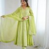 Pista Crunchy Silk Sequence Anarkali Gown
