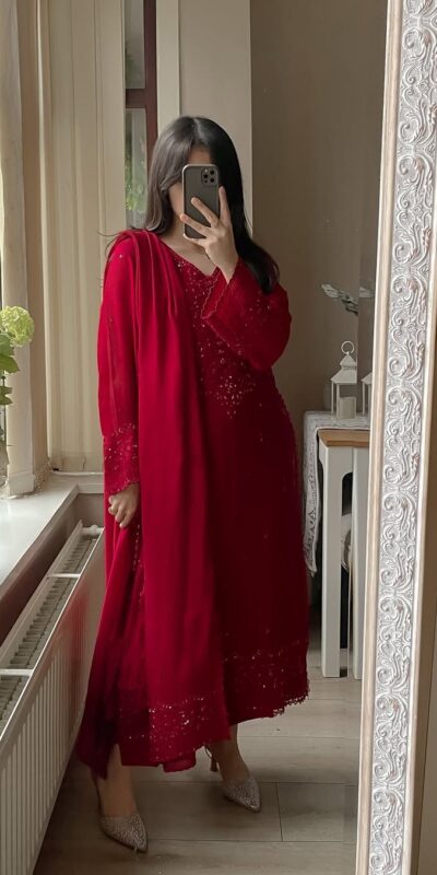 LG 2002 Red Georgette With Embroidery Work Salwar Suit . Wedding, Party, Festive, Events, Affordable Price ₹1999. Delivery 4-6 Working Days. Shop now. | Jump Suits, Tops & Bottoms, Track Suits, Trendy Wear, Salwar suit, Designer Suits, Casual Suits, Creative suits, Palazzo Suits, Party Wear Suits, Patiala Suits, Straight Suits