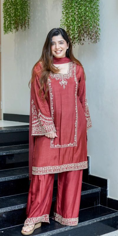 ZSR 3138 Red German Chiffon With Embroidery Work with Full Sleeve Salwar Suit Wedding, Party, Festive, Events,Now at just ₹1949. Delivery 4-6 Worki | Jump Suits, Salwar suit, Designer Suits, Casual Suits, Creative suits, Palazzo Suits, Party Wear Suits, Patiala Suits, Straight Suits