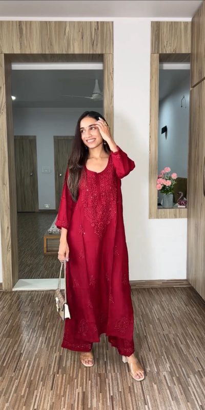 BE 390 Red Color Rayon Embroidery Sequence Salwar Suit with Work. Festive Deal ₹1749. Delivery 4-6 Working Days. Shop now. | Jump Suits, Salwar suit, Designer Suits, Casual Suits, Creative suits, Palazzo Suits, Party Wear Suits, Patiala Suits, Straight Suits