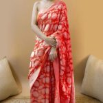 KP 1073 Red Soft Lichi Silk Saree Perfect for Wedding, Party, Sangeet, Ethnic Day, Festival Celebrations Get it for ₹1399. Delivery 4-6 Working Da | Sarees, Bollywood Sarees, Creative Sarees, Designer Sarees, Embroidered Sarees, Ethnic Saree, Modern Digital sarees, Party Wear Sarees