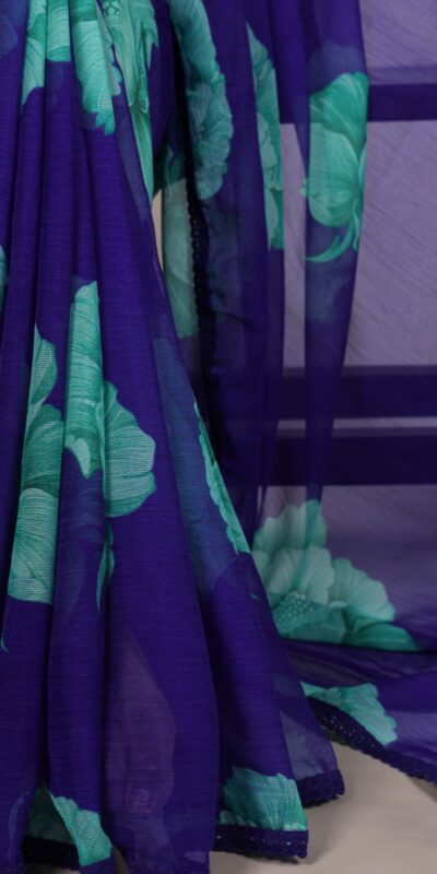 YNF 7033 Royal Blue Color Chiffon Lace Work & Lace Border Saree . Available at ₹1499 only. Delivery 4-6 Working Days. Shop now. | Sarees, Bollywood Sarees, Creative Sarees, Designer Sarees, Embroidered Sarees, Ethnic Saree, Modern Digital sarees, Party Wear Sarees