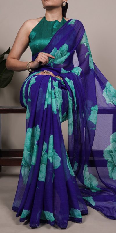 YNF 7033 Royal Blue Color Chiffon Lace Work & Lace Border Saree . Available at ₹1499 only. Delivery 4-6 Working Days. Shop now. | Sarees, Bollywood Sarees, Creative Sarees, Designer Sarees, Embroidered Sarees, Ethnic Saree, Modern Digital sarees, Party Wear Sarees