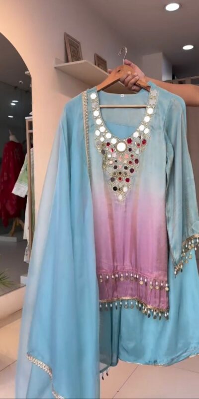 LG 2008 Sky Blue Printed Crape Silk with Mirror Work & Embroidery Work Salwar Suit . Affordable Price ₹1949. Delivery 4-6 Working Days. Shop now. | Jump Suits, Tops & Bottoms, Track Suits, Trendy Wear, Salwar suit, Designer Suits, Casual Suits, Creative suits, Palazzo Suits, Party Wear Suits, Patiala Suits, Straight Suits