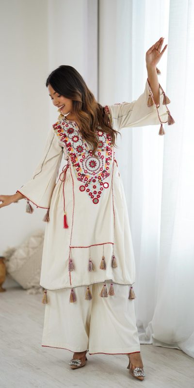 SRK 5286 White in Khadi Cotton Mirror Work & Embroidery Work Salwar Suit . Now at just ₹2099. Delivery 4-6 Working Days. Shop now. | Jump Suits, Salwar suit, Designer Suits, Casual Suits, Creative suits, Palazzo Suits, Party Wear Suits, Patiala Suits, Straight Suits