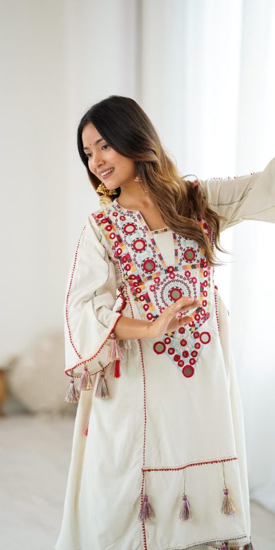 SRK 5286 White in Khadi Cotton Mirror Work & Embroidery Work Salwar Suit . Now at just ₹2099. Delivery 4-6 Working Days. Shop now. | Jump Suits, Salwar suit, Designer Suits, Casual Suits, Creative suits, Palazzo Suits, Party Wear Suits, Patiala Suits, Straight Suits