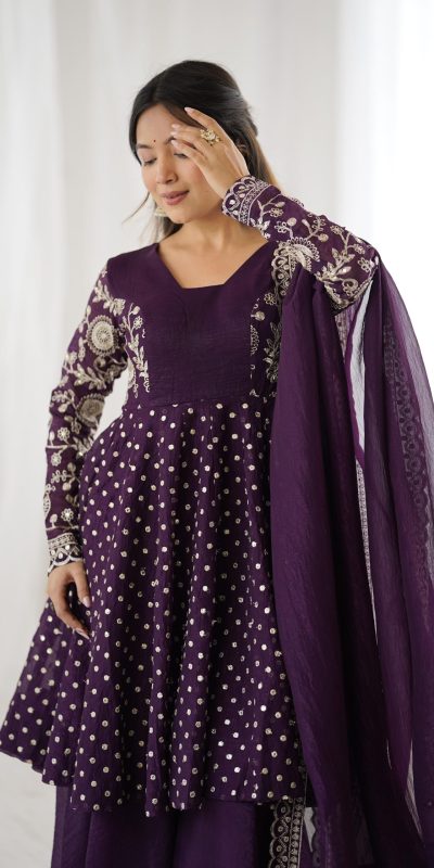 ZSR 3134 Wine Crunchy Silk Salwar Suit Perfect for Wedding, Party, Sangeet, Anniversary, Housewarming Introductory Price ₹2399. Delivery 4-6 | Jump Suits, Salwar suit, Designer Suits, Casual Suits, Creative suits, Palazzo Suits, Party Wear Suits, Patiala Suits, Straight Suits