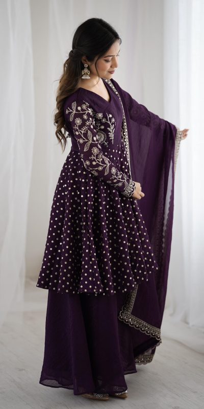 ZSR 3134 Wine Crunchy Silk Salwar Suit Perfect for Wedding, Party, Sangeet, Anniversary, Housewarming Introductory Price ₹2399. Delivery 4-6 | Jump Suits, Salwar suit, Designer Suits, Casual Suits, Creative suits, Palazzo Suits, Party Wear Suits, Patiala Suits, Straight Suits
