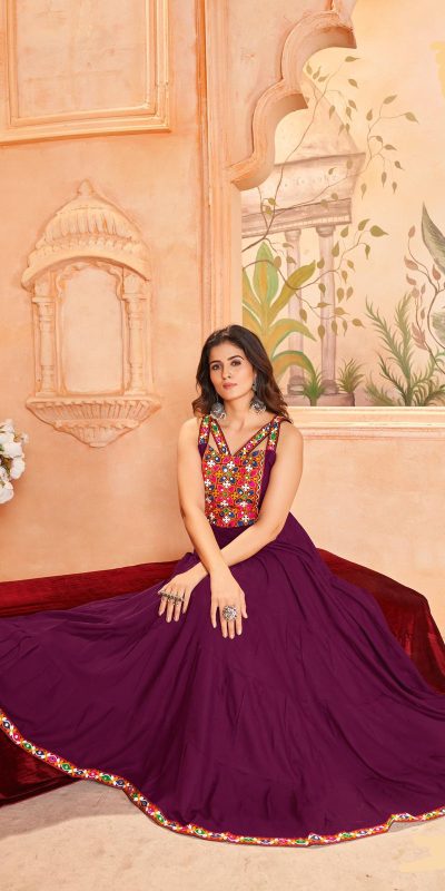 INLI Ghumati Wine Color Heavy Rayon with Lace Work & Gamthi Work Gown . Get it for ₹1749. Delivery 4-6 Working Days. Shop now. | Gowns, Bollywood Gowns, Creative Gowns, Designer Gowns, Embroidered Gowns, Party Wear Gowns