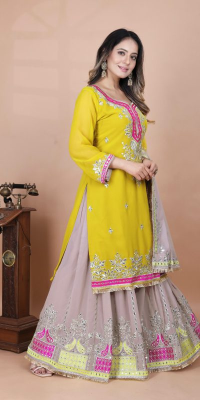 SRK 5260 Pink Faux Georgette With 5mm Embroidery Sequence Work Perfect for Wedding, Party, Karwa Chauth, Ethnic Day, Baisakhi Beast Price At 2149/- Only | Jump Suits, Salwar suit, Designer Suits, Casual Suits, Creative suits, Palazzo Suits, Party Wear Suits, Patiala Suits, Straight Suits