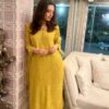 Yellow Georgette Embroidery Slawar Suit