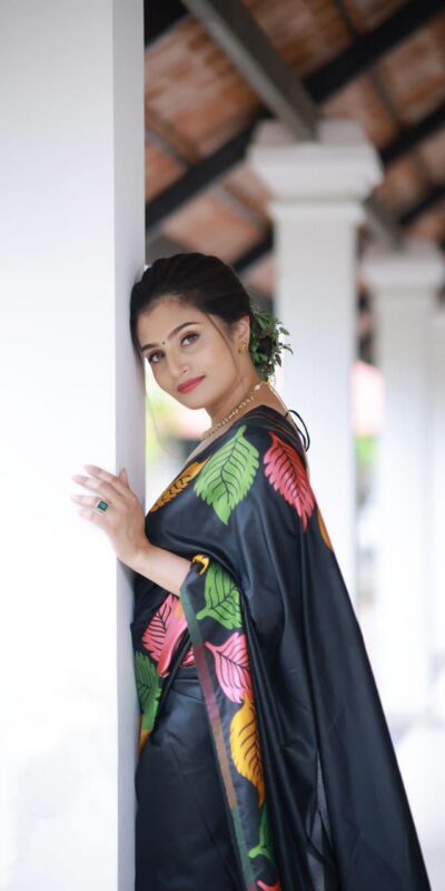 KP 6042 Black Color Soft Lichi Silk Saree with Lace Border & Lace Work. Get it for ₹1399. Delivery 4-6 Working Days. Shop now. | Sarees, Bollywood Sarees, Creative Sarees, Designer Sarees, Embroidered Sarees, Ethnic Saree, Modern Digital sarees, Party Wear Sarees