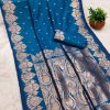 Blue Banarasi Silk Zari Work Saree