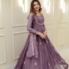 LG 2006 Lavender Georgette Gown Perfect for Wedding, Party, Engagement, Diwali, Sangeet . Exclusive Offer ₹1999. Delivery 4-6 Working Days. Shop now. | Gowns, Bollywood Gowns, Creative Gowns, Designer Gowns, Embroidered Gowns, Party Wear Gowns