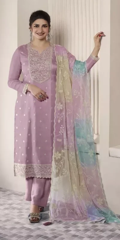 FC 73591 Lavender Vichitra Salwar Suit with Digital Print & Embroidery Work. Available at ₹2599 only. Delivery 4-6 Working Days. Shop now. | Jump Suits, Salwar suit, Designer Suits, Casual Suits, Creative suits, Palazzo Suits, Party Wear Suits, Patiala Suits, Straight Suits