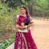 Maroon Fox Georgette Embroidery Work Lehenga Choli